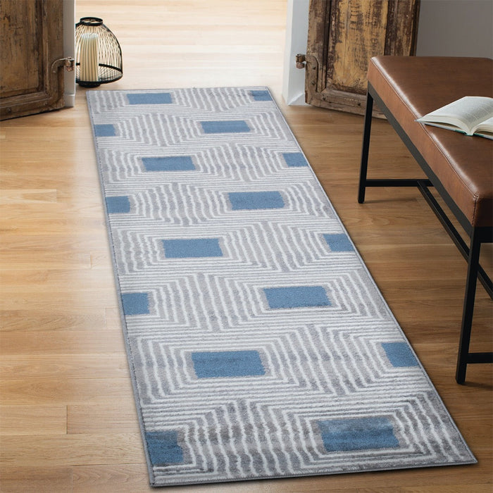 Paris Diamond Rug - Blue