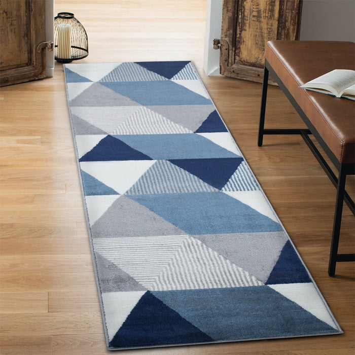 Paris Triangle Rug Navy - Navy