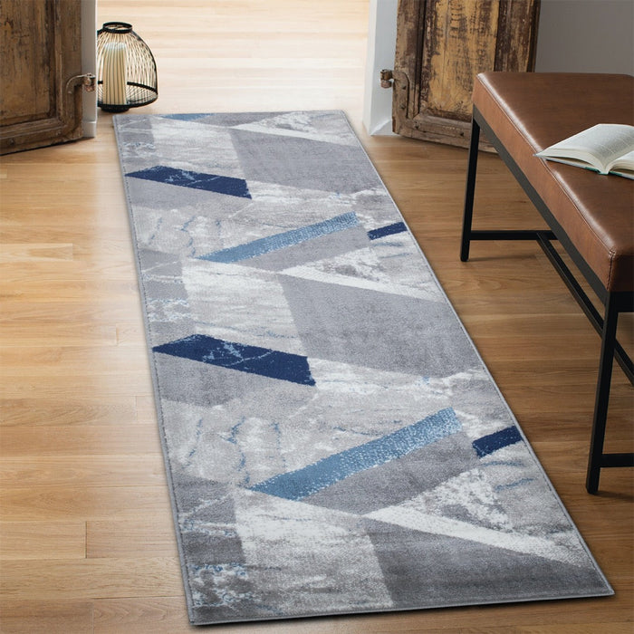 Paris Marble Design Rug - Grey