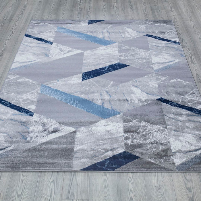 Paris Marble Design Rug - Grey