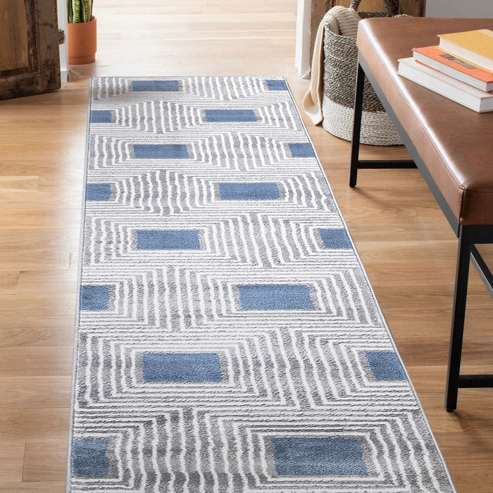 Paris Diamond Rug - Blue