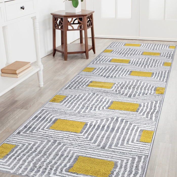 Paris Diamond Rug V3 - Mustard