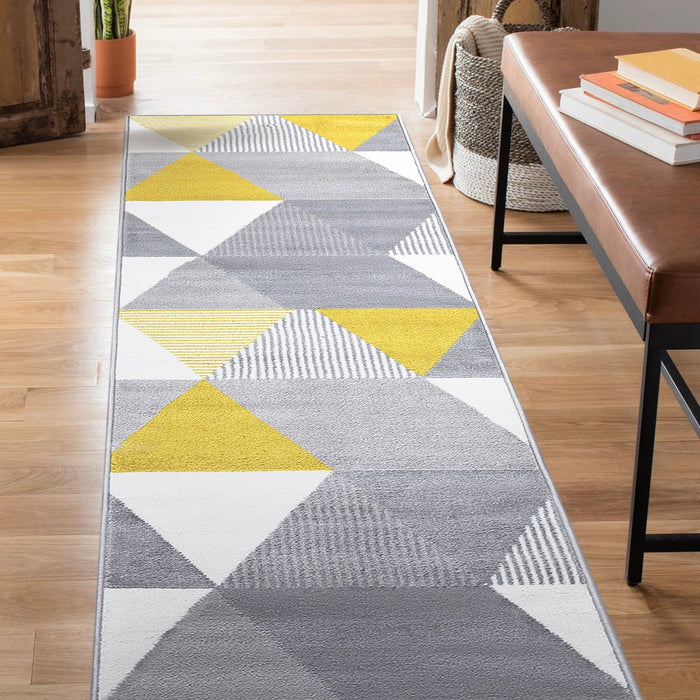 Paris Triangle Rug Mustard - Mustard