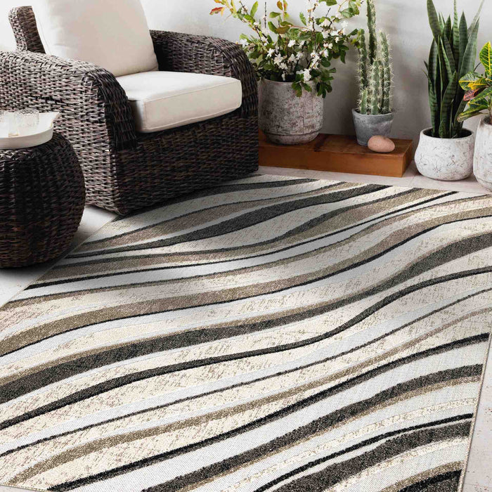 Richmond Modern Outdoor Rug - Beige