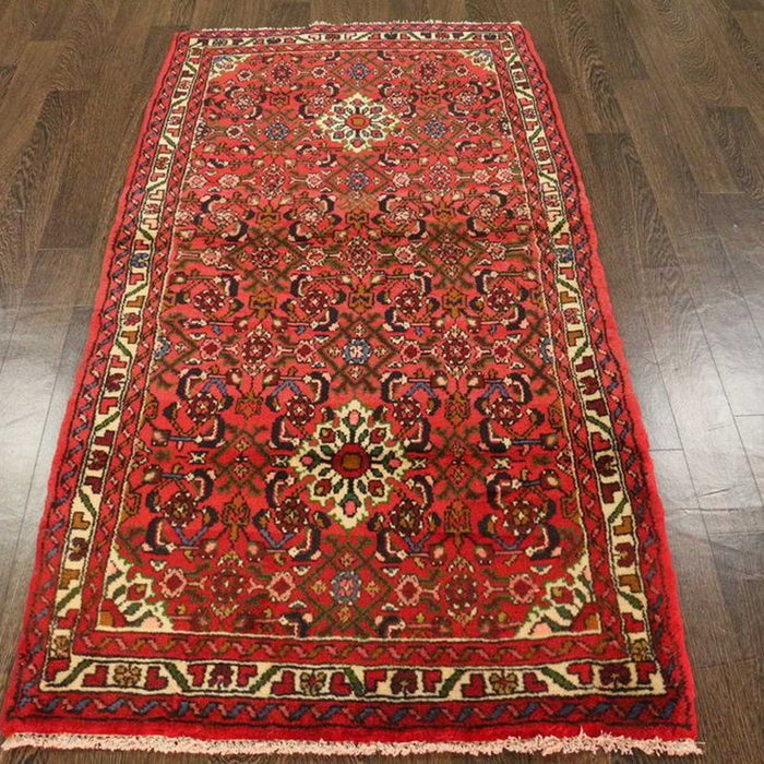 Traditional Vintage Handmade Rug 90x175cm The Rugs Outlet 