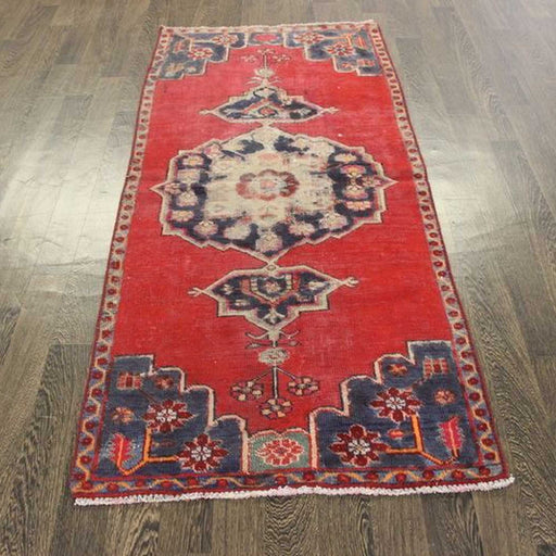 Traditional Vintage Handmade Rug 197x87cm The Rugs Outlet 