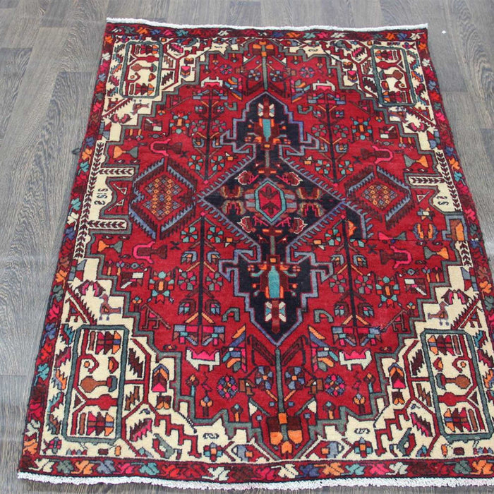 Traditional Vintage Handmade Rug 102x143cm The Rugs Outlet 