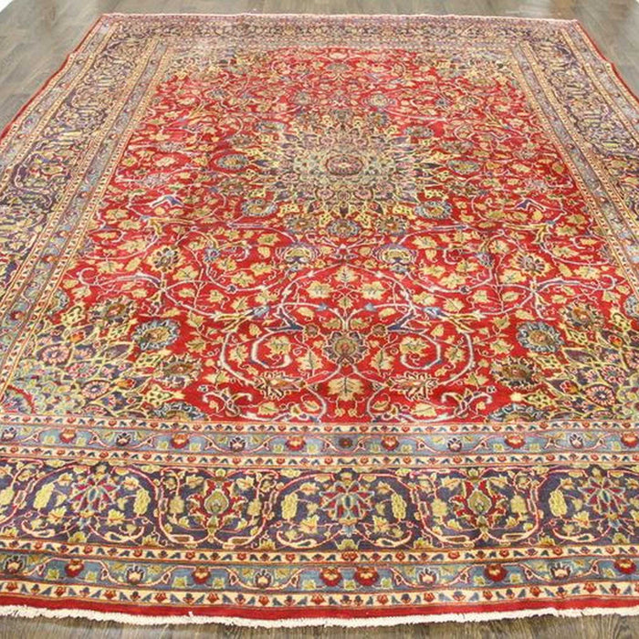 Traditional Vintage Handmade Rug 272x395cm The Rugs Outlet 