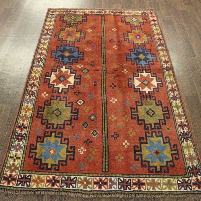 Traditional Vintage Handmade Rug 112x183cm The Rugs Outlet 