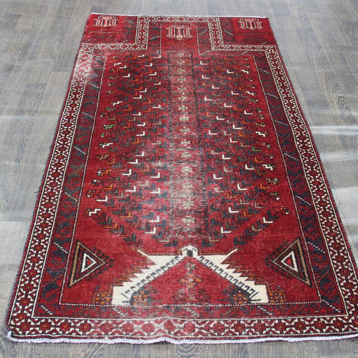 Traditional Vintage Handmade Rug 108x212cm The Rugs Outlet 