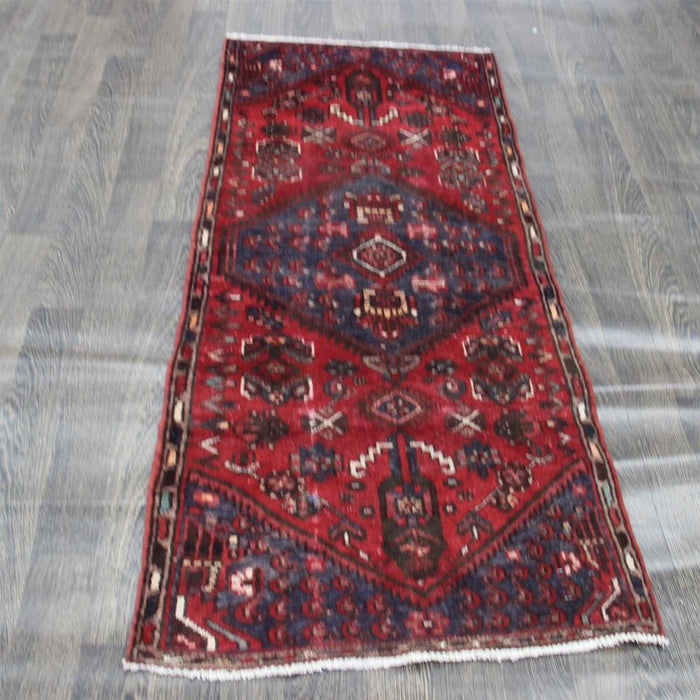 Traditional Vintage Handmade Rug 75x184cm The Rugs Outlet 