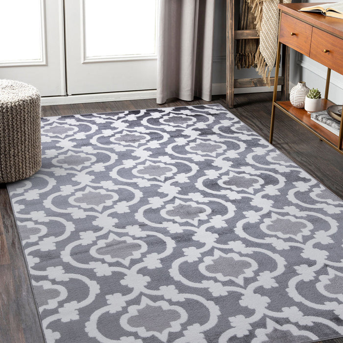 Trendy Moroccan Modern Rug - Grey