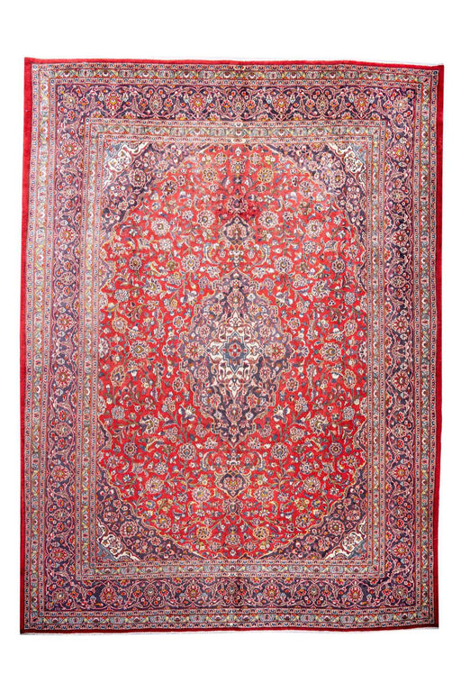 Traditional Vintage Handmade Rug 390X290 CM The Rugs Outlet 