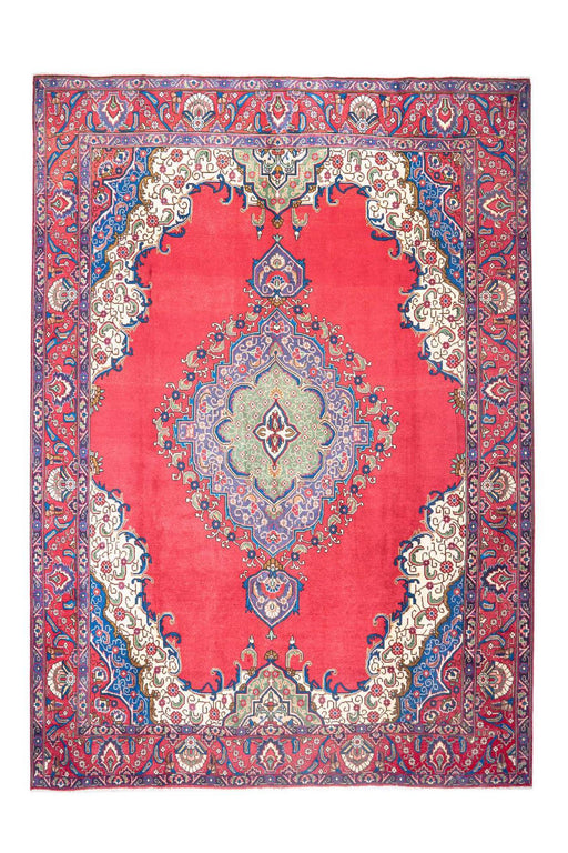 Traditional Vintage Handmade Rug 387X287 CM The Rugs Outlet 