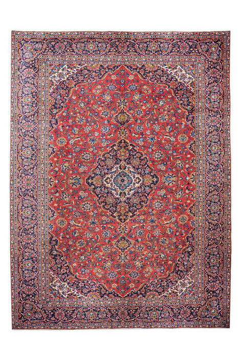 Traditional Vintage Handmade Rug 390X290 CM The Rugs Outlet 