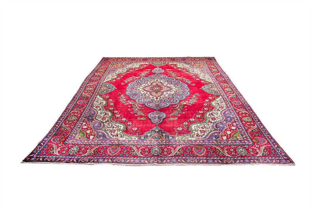 Traditional Vintage Handmade Rug 392X280 CM The Rugs Outlet 