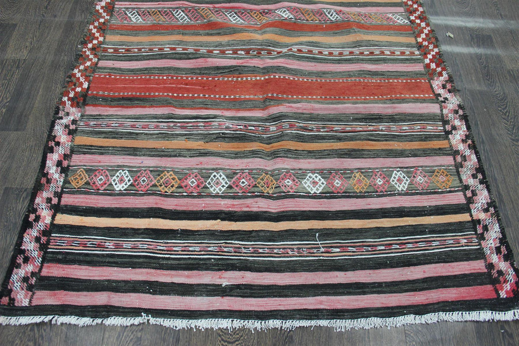 Traditional Vintage Handmade Rug 253x142cm The Rugs Outlet 