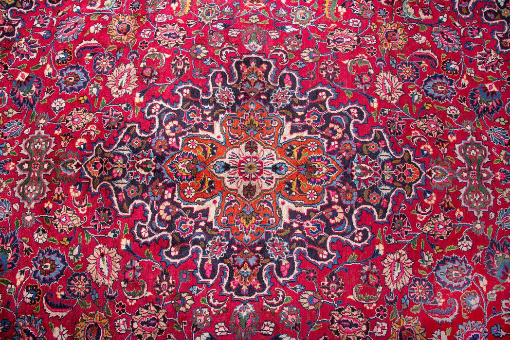 Traditional Vintage Handmade Rug 387X297 CM The Rugs Outlet 