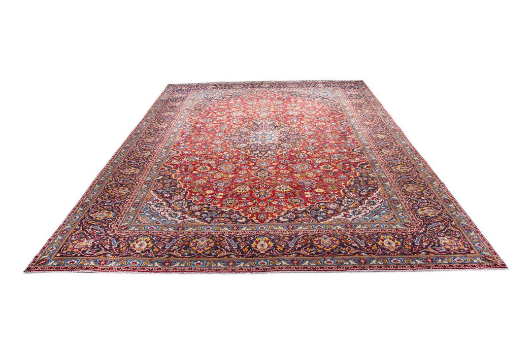 Traditional Vintage Handmade Rug 380X275 CM The Rugs Outlet 