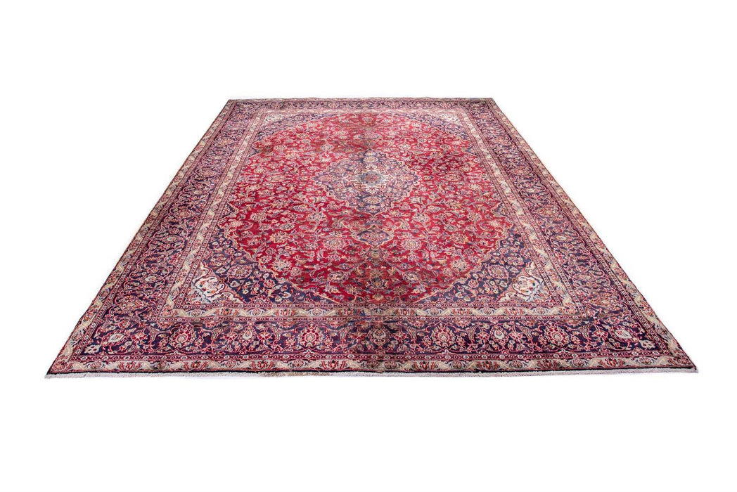 Traditional Vintage Handmade Rug 373X280 CM The Rugs Outlet 