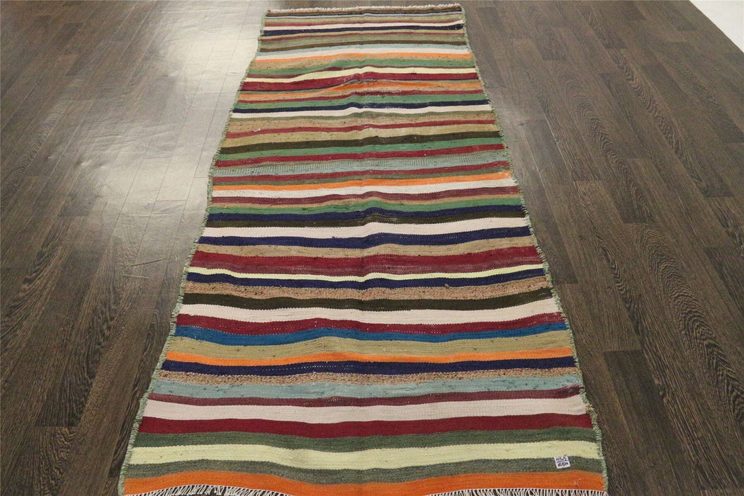 Traditional Vintage Handmade Rug 234X98 CM The Rugs Outlet 