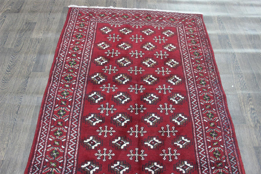 Traditional Vintage Handmade Rug 247 X 128 CM The Rugs Outlet 