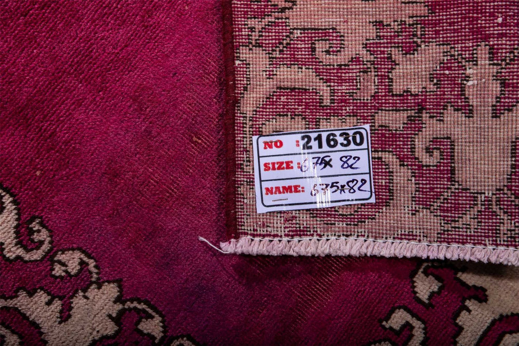 Traditional Vintage Handmade Rug 675X82 CM The Rugs Outlet 