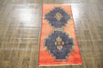 Traditional Vintage Handmade Rug 62x137cm The Rugs Outlet 