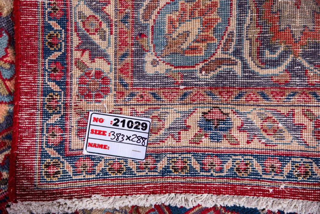 Traditional Vintage Handmade Rug 383X288 CM The Rugs Outlet 