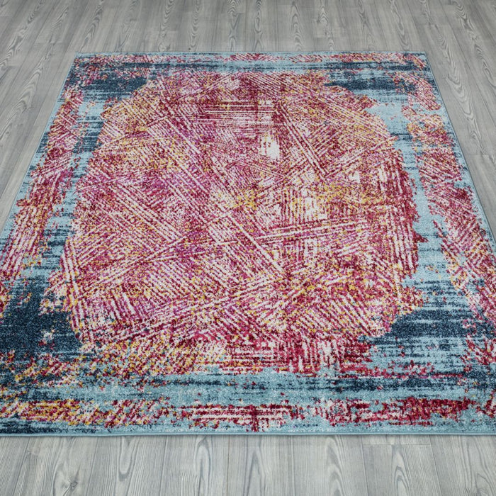 Amsterdam Geometric Design Rug (V2) - Red