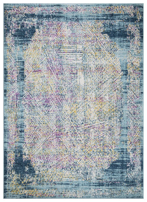 Amsterdam Geometric Design Rug (V3) - Blue