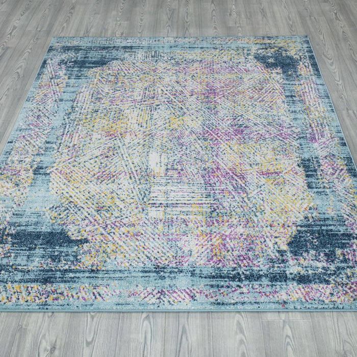 Amsterdam Geometric Design Rug (V3) - Blue