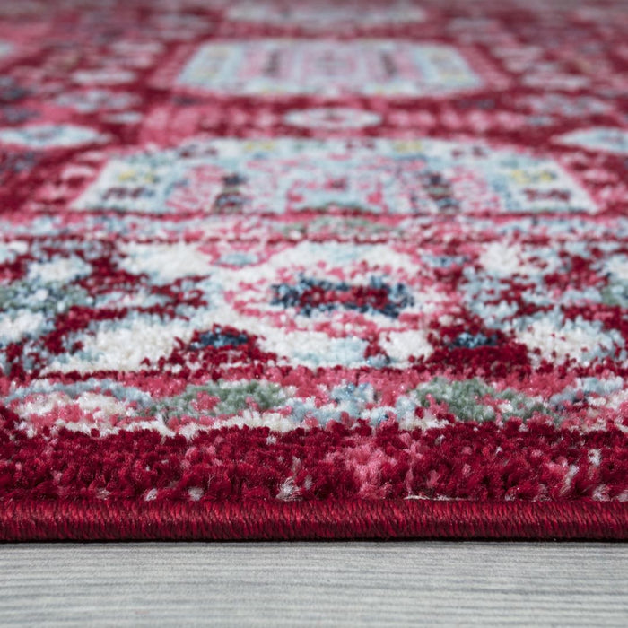 Amsterdam Medallion Design Rug - Red