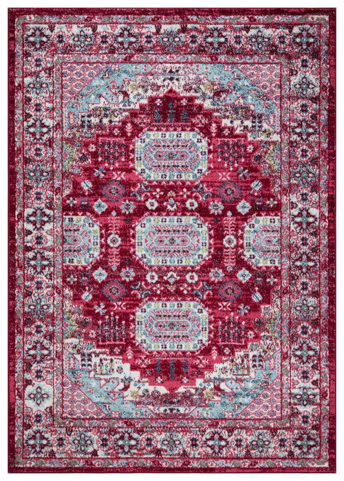 Amsterdam Medallion Design Rug - Red