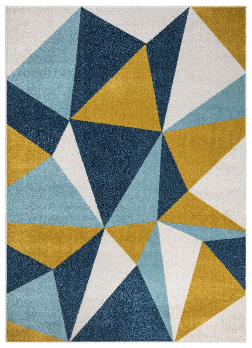 Amsterdam Pyramid Design Rug - Navy