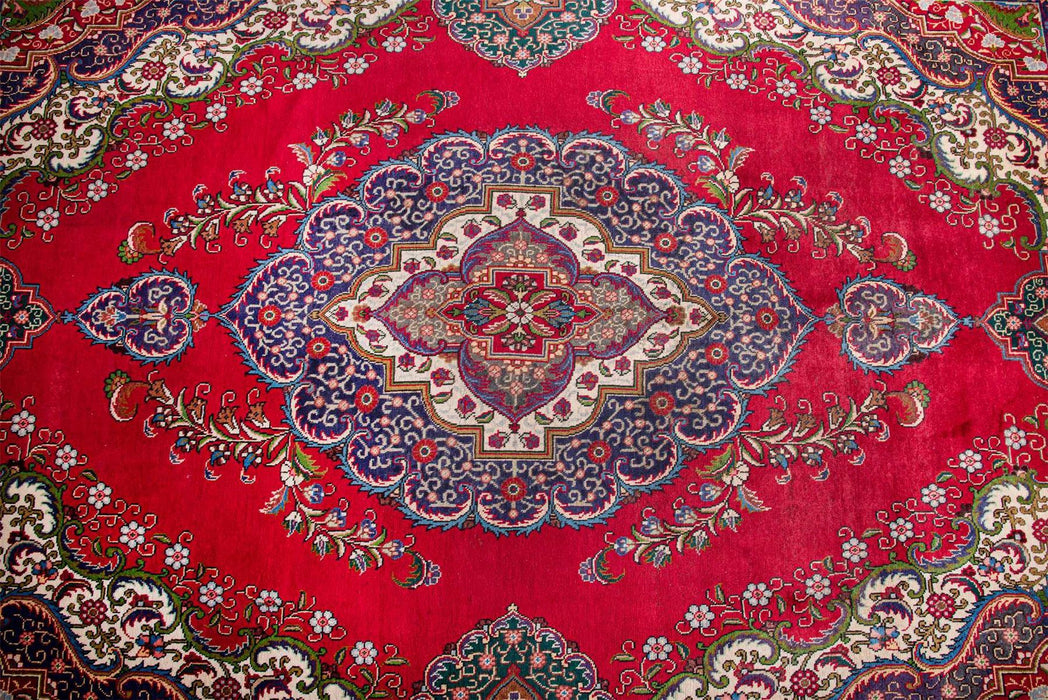 Traditional Vintage Handmade Rug 392X280 CM The Rugs Outlet 