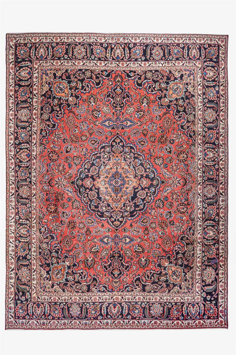 Traditional Vintage Handmade Rug 377X283 CM The Rugs Outlet 