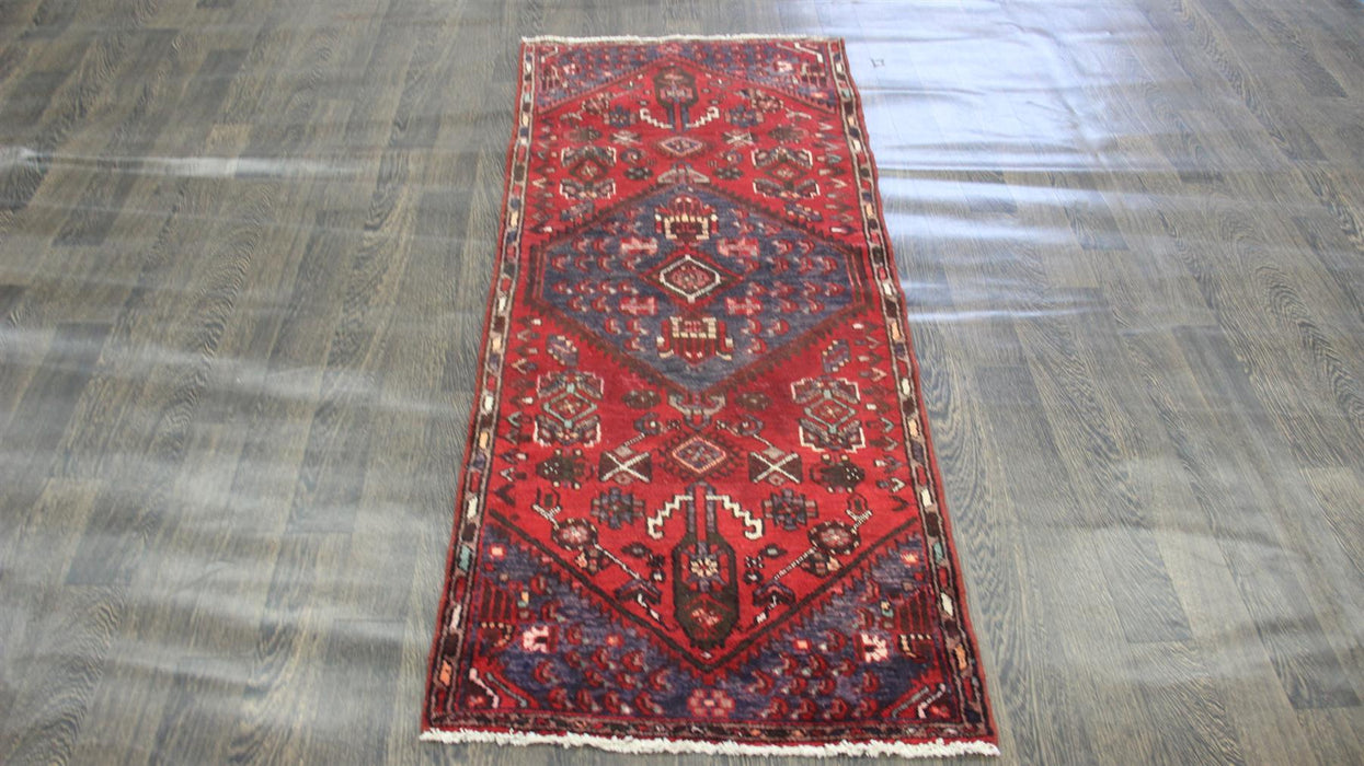 Traditional Vintage Handmade Rug 75x184cm The Rugs Outlet 