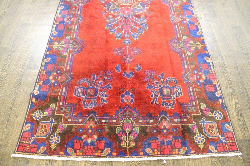 Traditional Vintage Handmade Rug 140x298cm The Rugs Outlet 