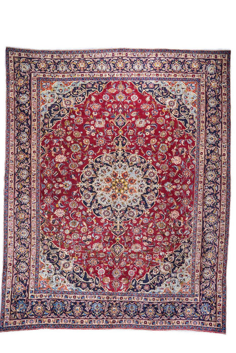 Traditional Vintage Handmade Rug 368X296 CM The Rugs Outlet 