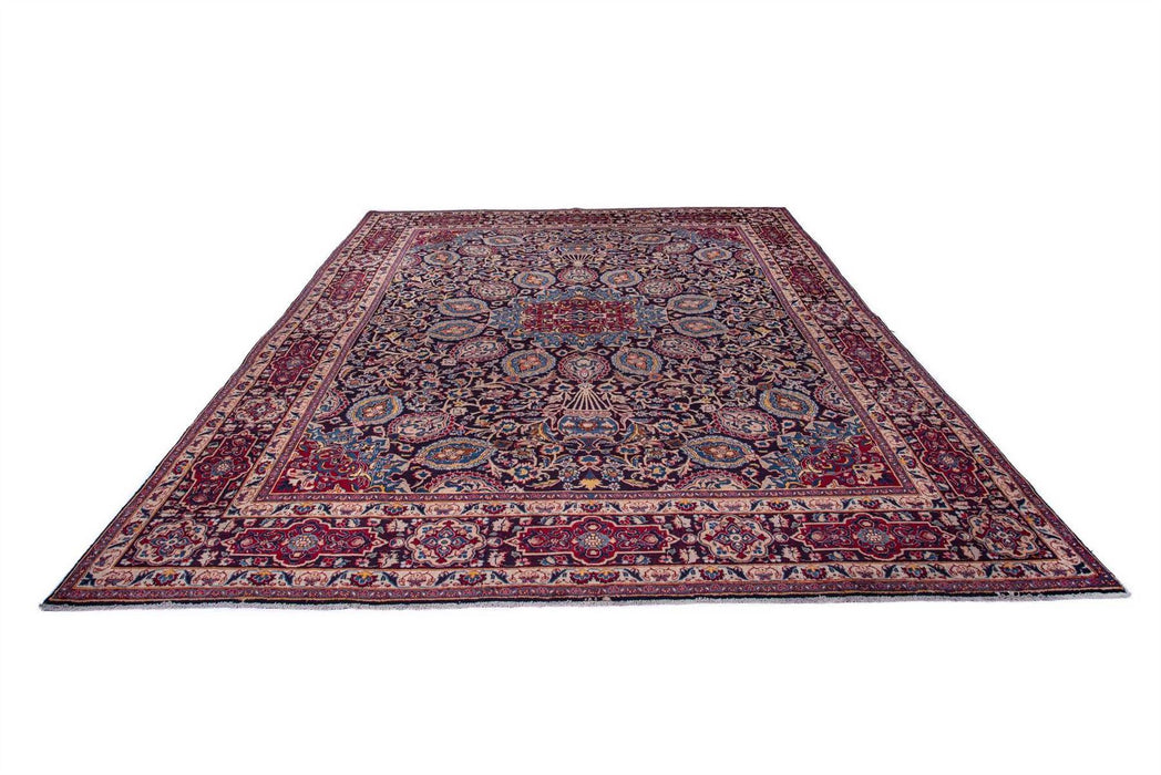 Traditional Vintage Handmade Rug 375X285 CM The Rugs Outlet 