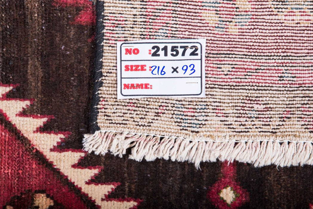 Traditional Vintage Handmade Rug 216X93 CM The Rugs Outlet 