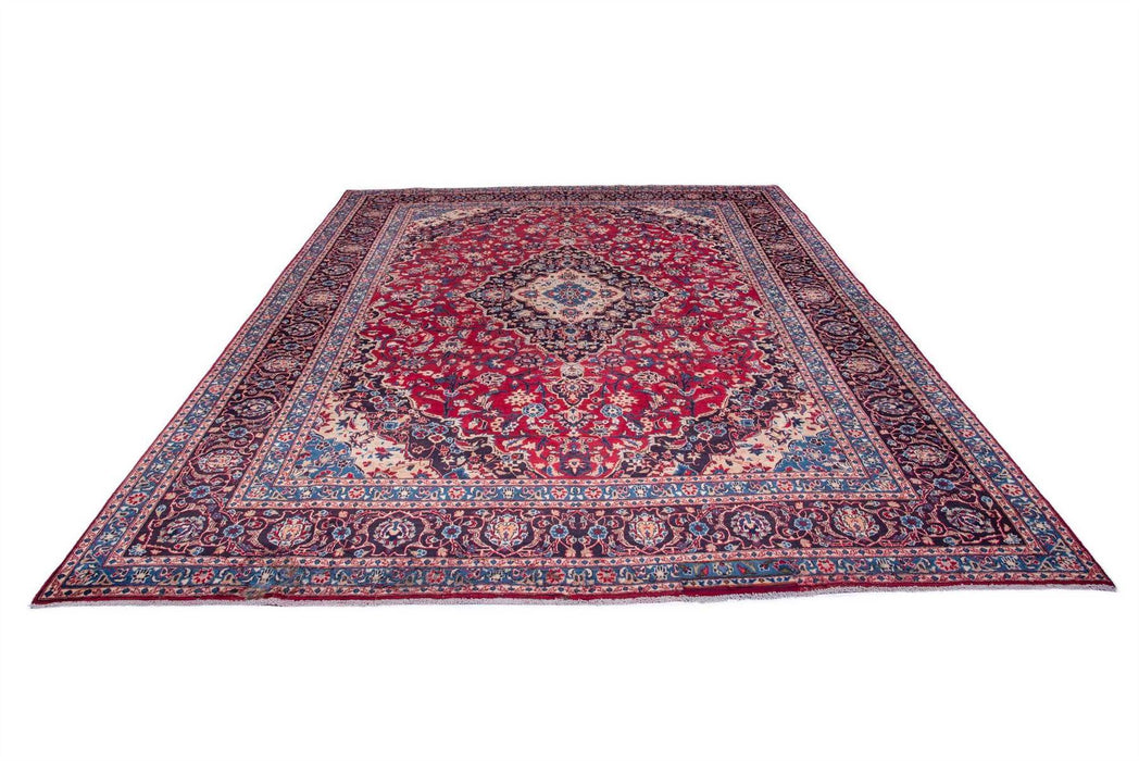 Traditional Vintage Handmade Rug 378X298 CM The Rugs Outlet 