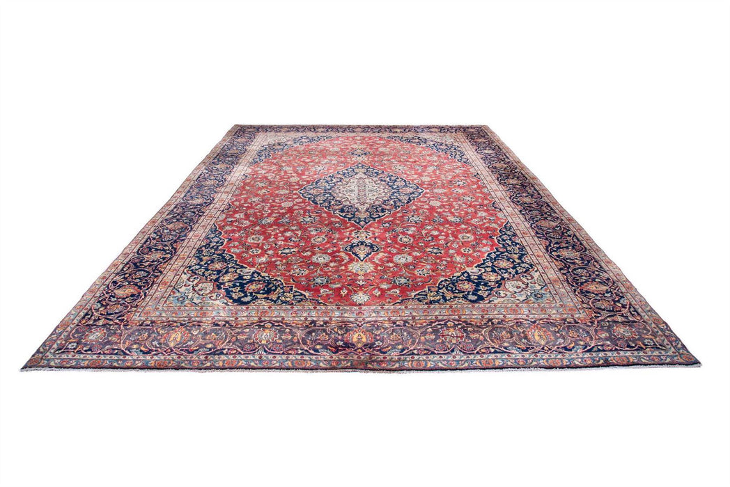 Traditional Vintage Handmade Rug 403X297 CM The Rugs Outlet 