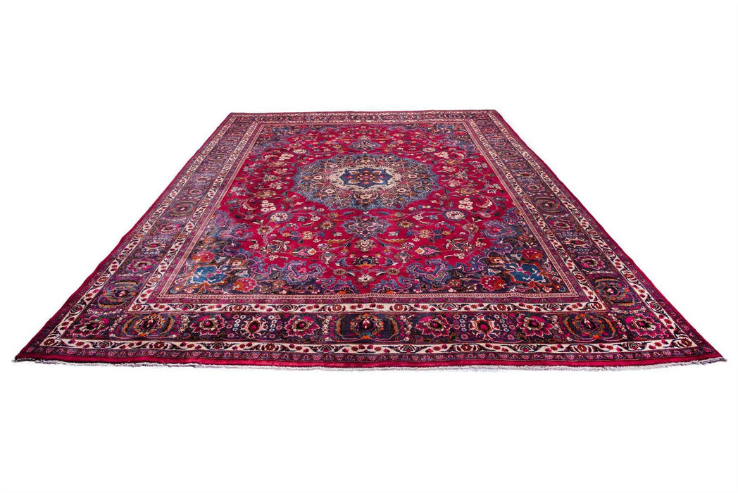 Traditional Vintage Handmade Rug 383X296 CM The Rugs Outlet 