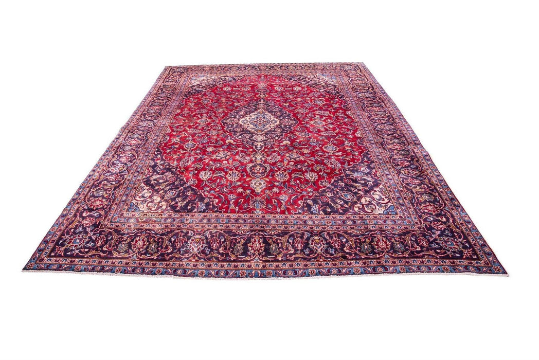 Traditional Vintage Handmade Rug 370X282 CM The Rugs Outlet 