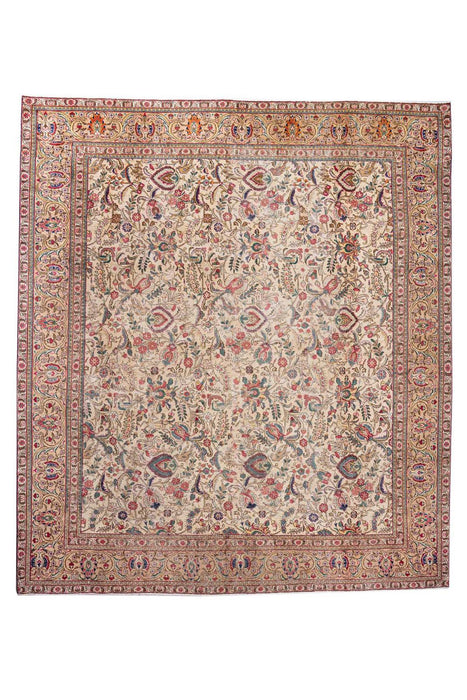 Traditional Vintage Handmade Rug 337X293 CM The Rugs Outlet 