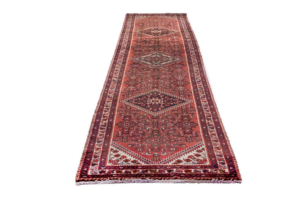 Traditional Vintage Handmade Rug 400X90 CM The Rugs Outlet 