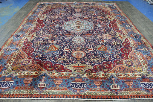 Traditional Vintage Handmade Rug 388 X 295 CM The Rugs Outlet 