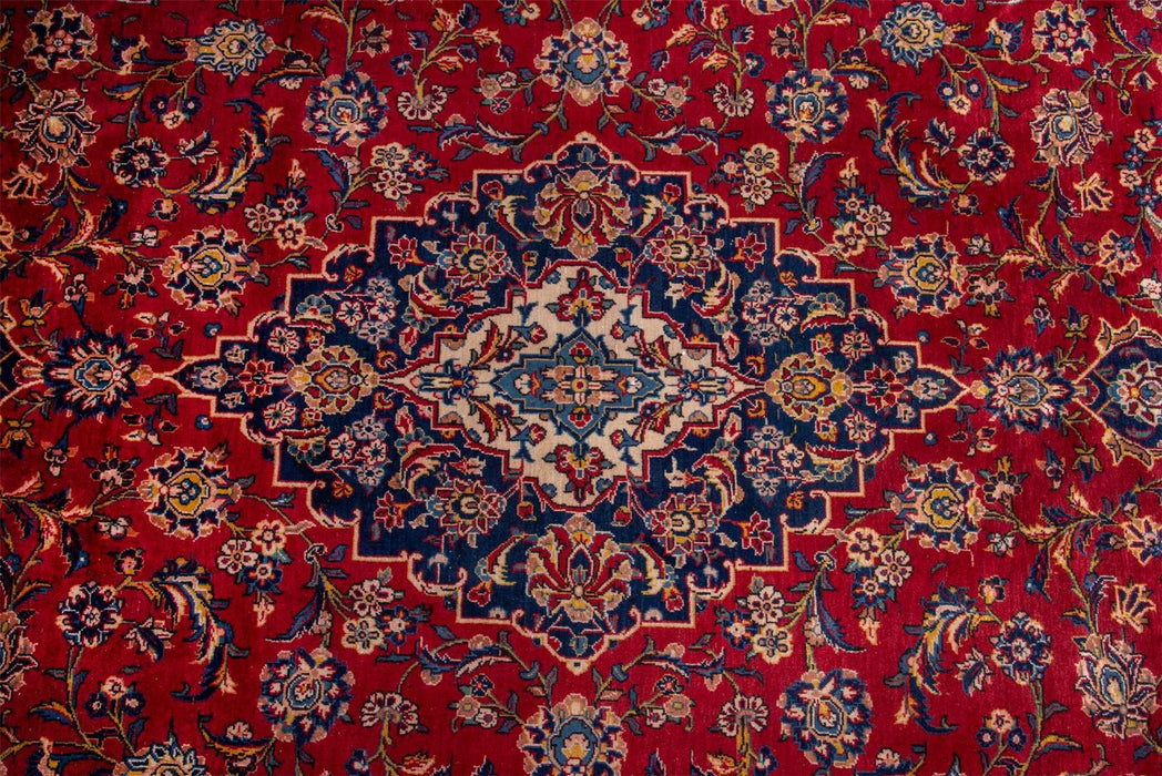 Traditional Vintage Handmade Rug 387X272 CM The Rugs Outlet 